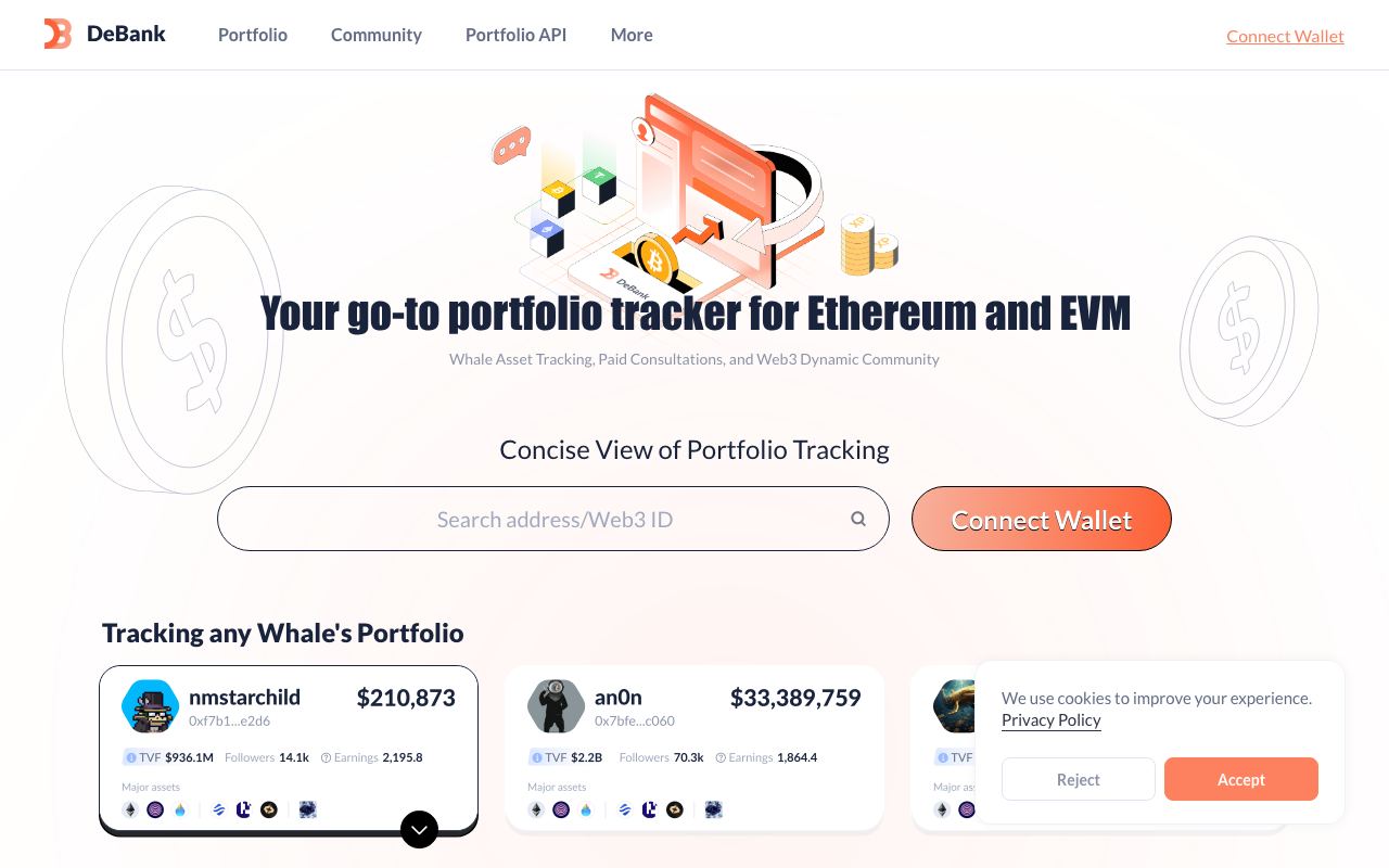 DeBank interface screenshot