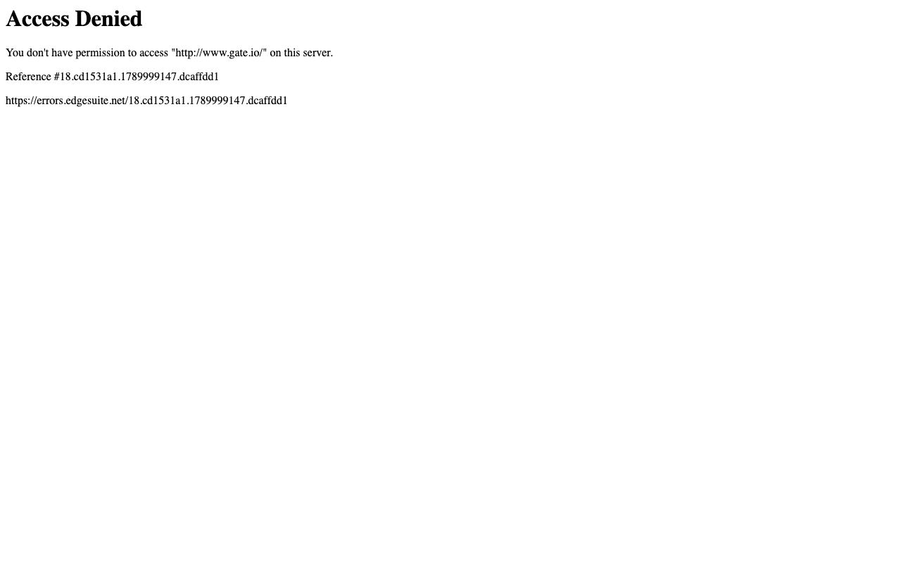 Gate.io interface screenshot