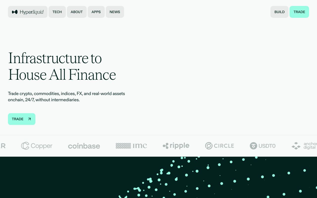 Hyperliquid interface screenshot