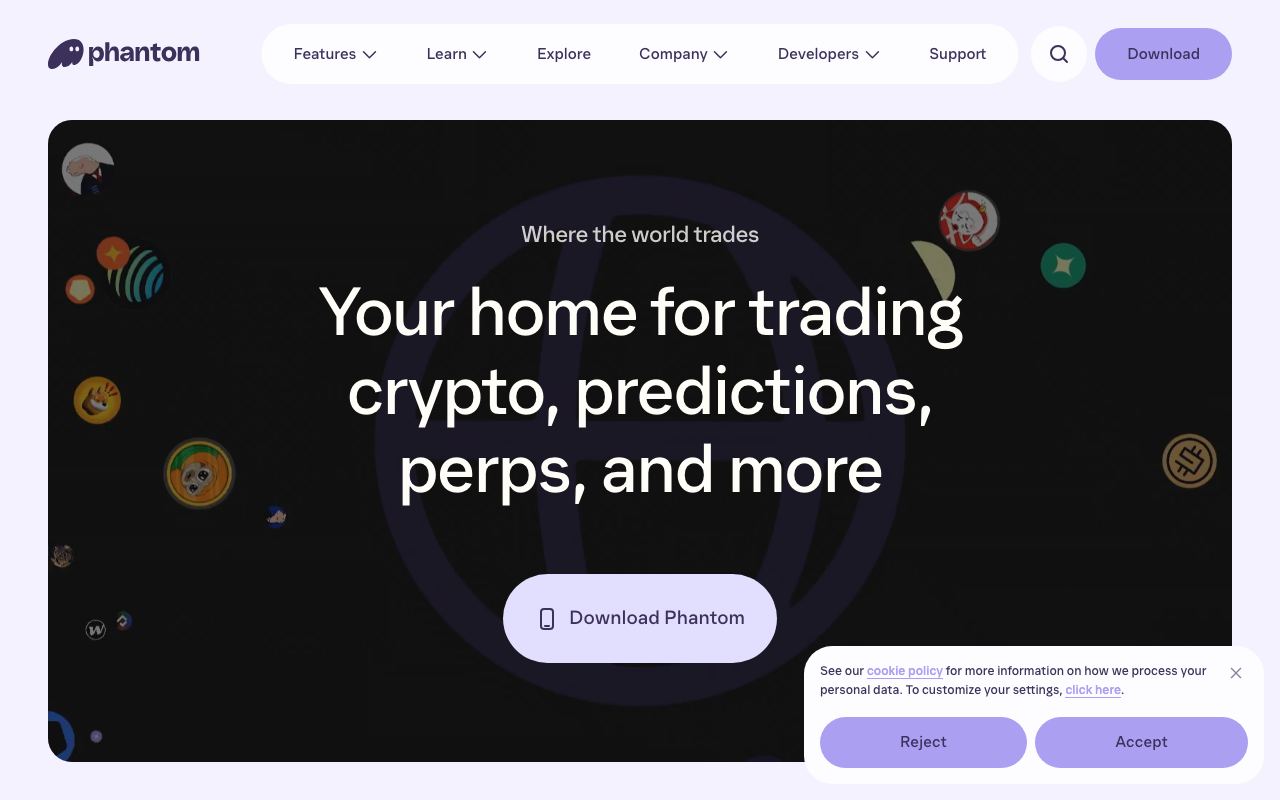 Phantom interface screenshot