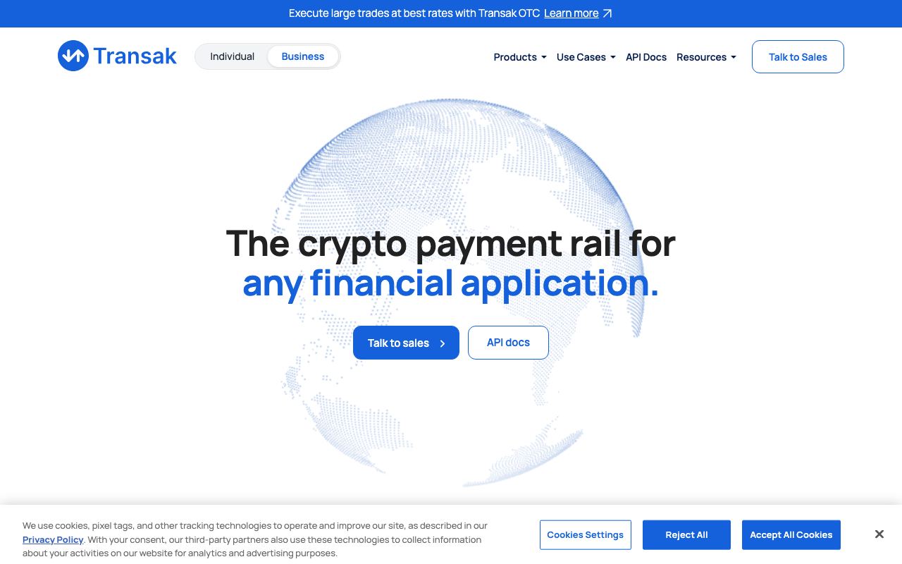 Transak interface screenshot